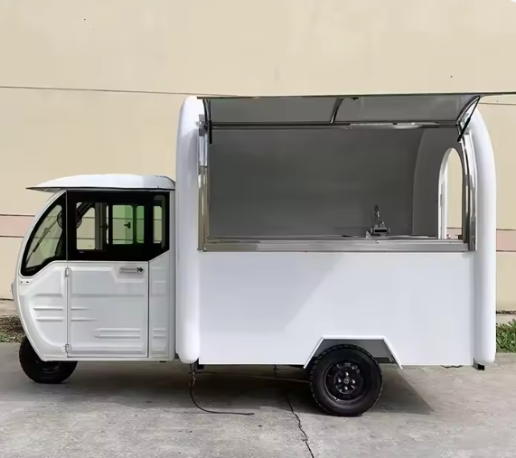 Fast Food With Snacks - Customized Fully Equipped Stainless Steel Mobile