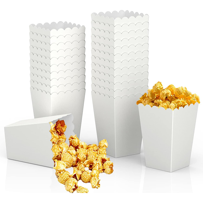 Food Day Snacks - 12pcs Paper Candy Cartons Popcorn Box