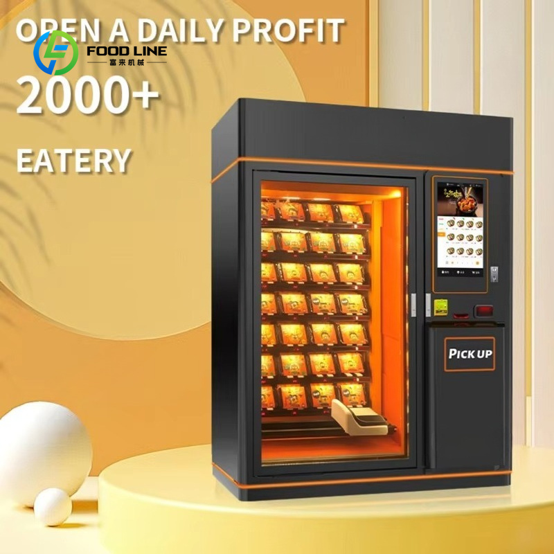Fast Food With Snacks - Customized Hot Food Vending Machine Fast