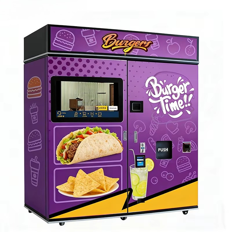 Fast Food With Snacks - Customized Fast Food Vending Machine Microwave