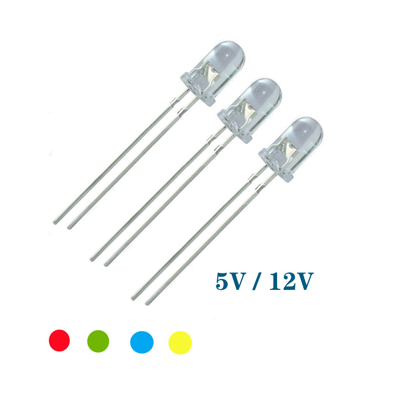 5V 12v LED 5mm 3mm bead SMD f5 - Yellow Food Snacks ulasan dan harga