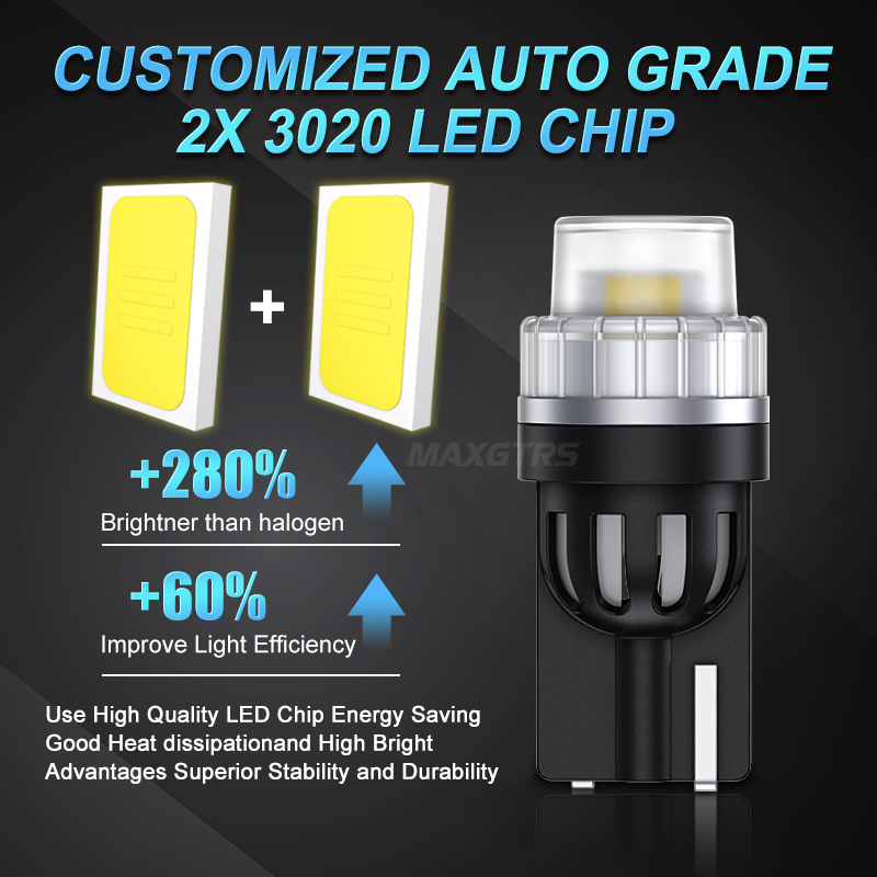 10x T10 W5W 3020 LED SMD Chip  - Yellow Food Snacks ulasan dan harga