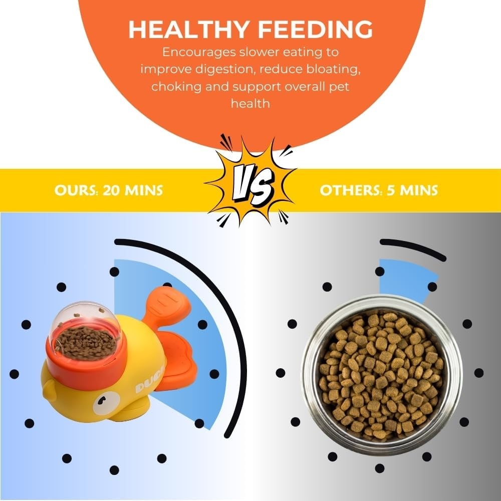 Yellow Duck Pet Snack Dispense - Yellow Food Snacks ulasan dan harga