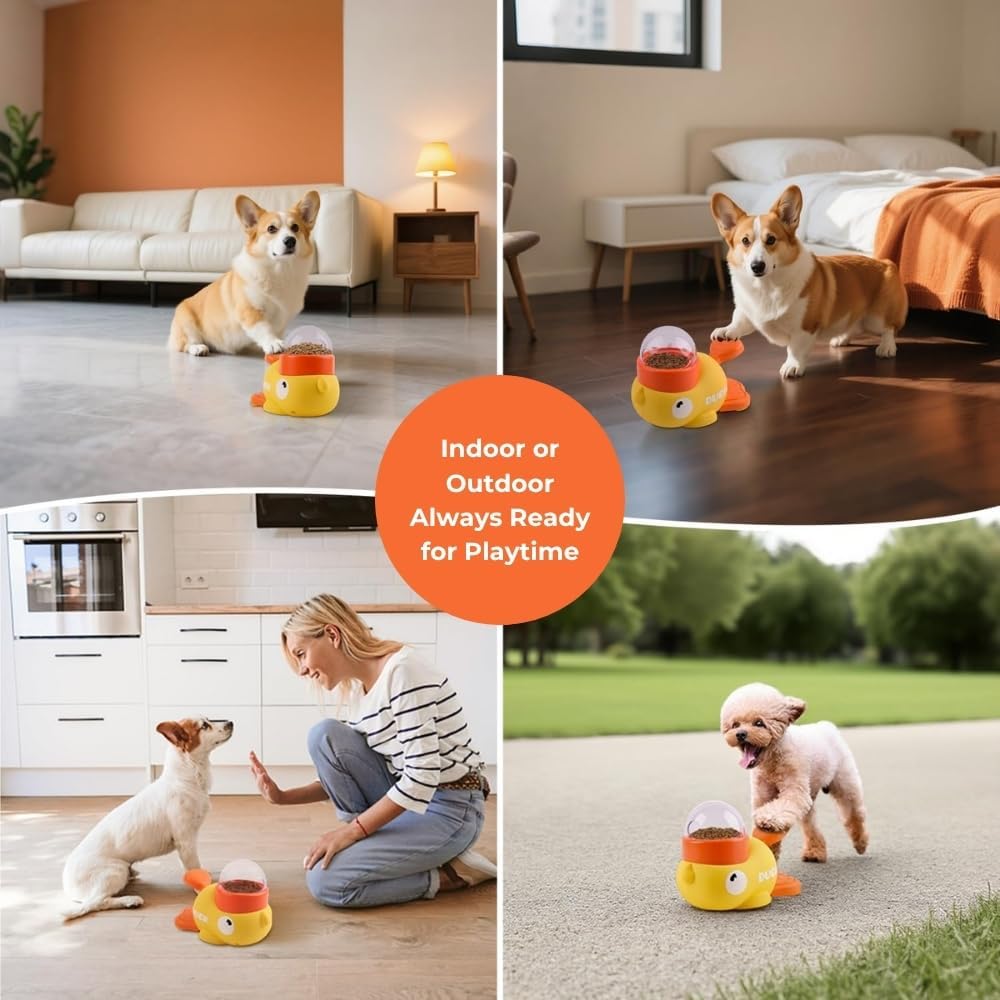 Yellow Duck Pet Snack Dispense - Yellow Food Snacks ulasan dan harga