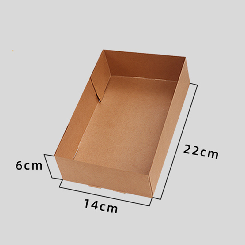 20/50Pcs Kraft Paper Food Tray - Fast Food With Snacks ulasan dan harga