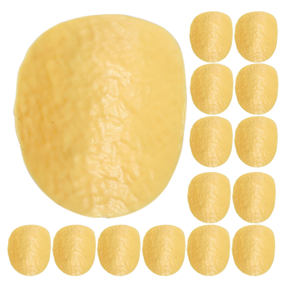 30Pcs Realistic Simulation Pot - Yellow Food Snacks ulasan dan harga