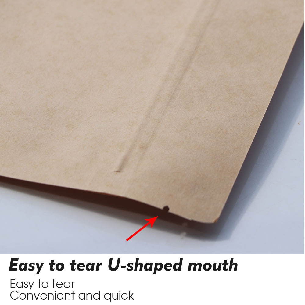 Kraft Paper Zip Lock Bags with - Food Day Snacks ulasan dan harga