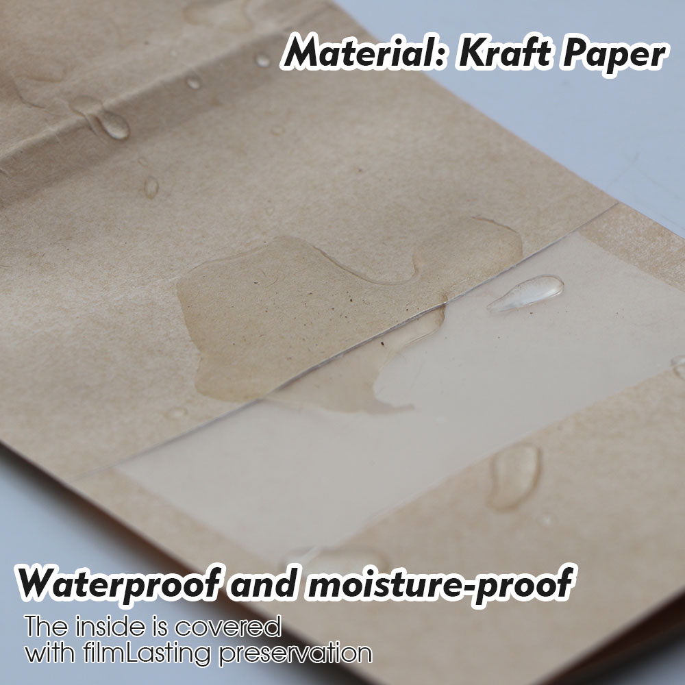 Kraft Paper Zip Lock Bags with - Food Day Snacks ulasan dan harga