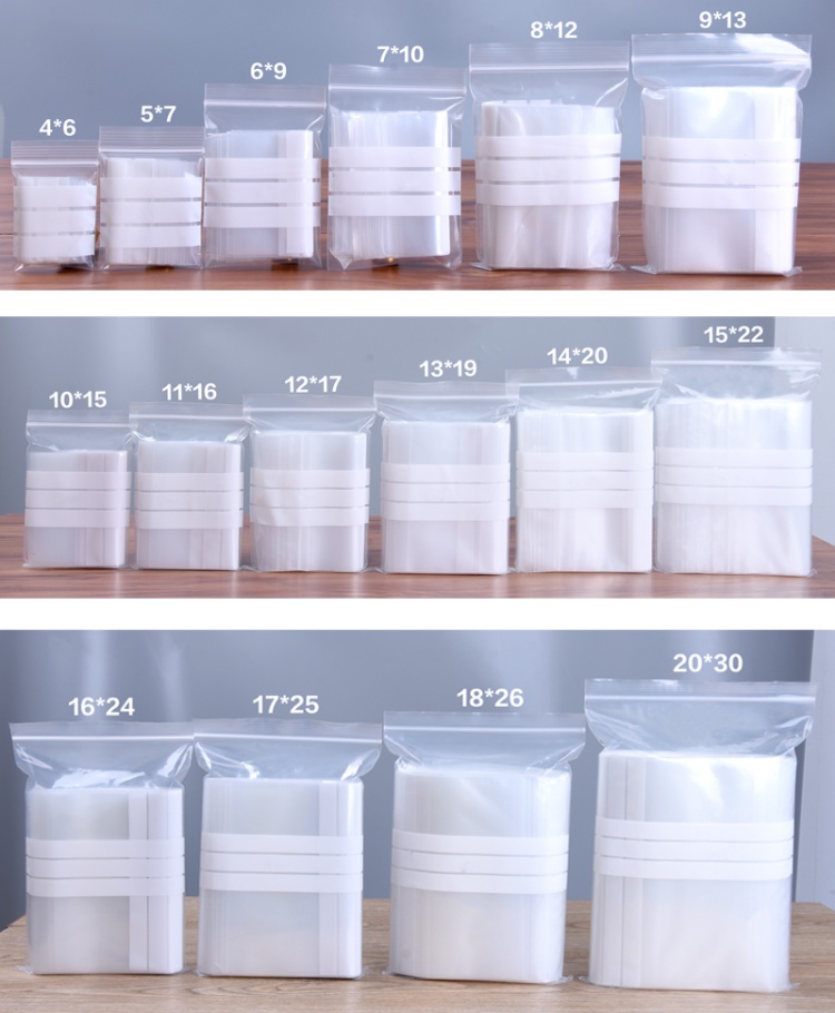 200PCS PE Clear Plastic Writin - Food Day Snacks ulasan dan harga