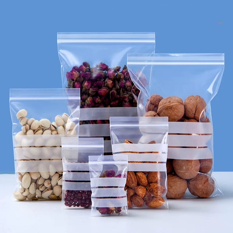 200PCS PE Clear Plastic Writin - Food Day Snacks ulasan dan harga