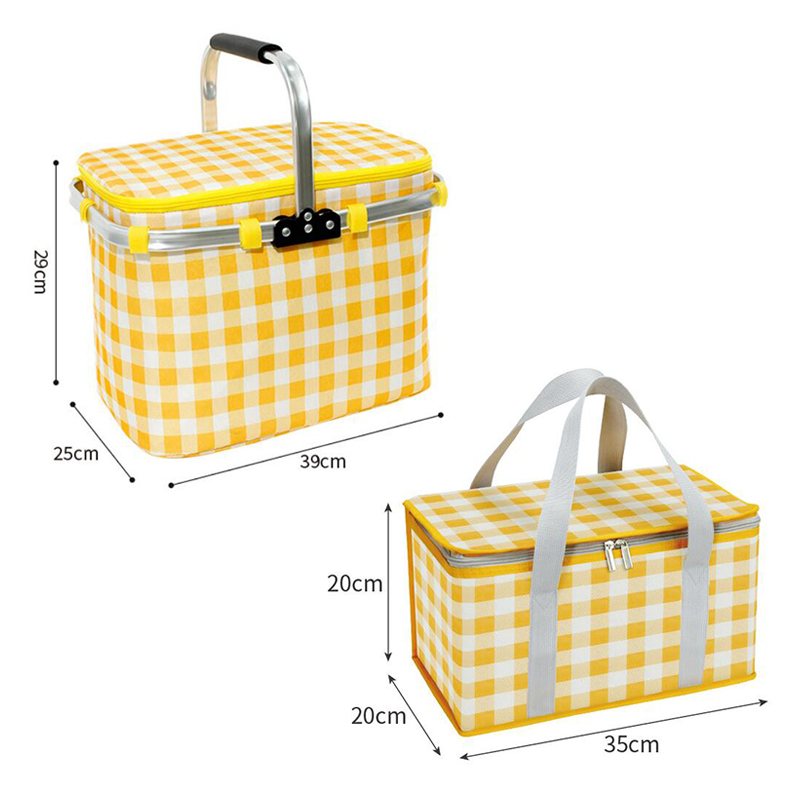 Retro Pastoral Lunch Bag Foldi - Food Snacks For Camping ulasan dan harga