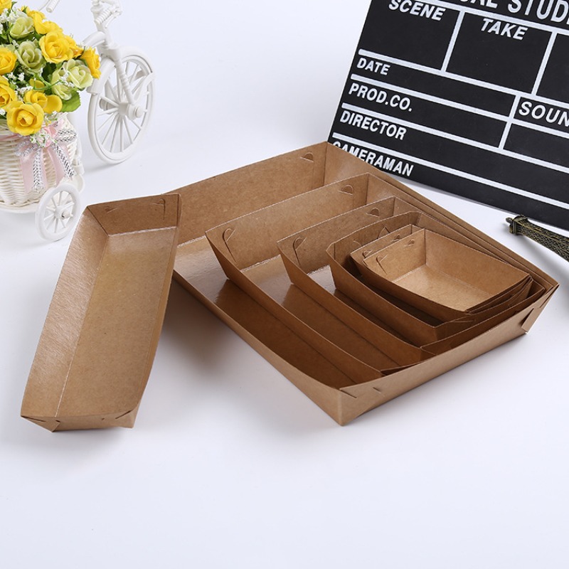 10/30/50pcs Kraft Paper Dispos - Food Day Snacks ulasan dan harga
