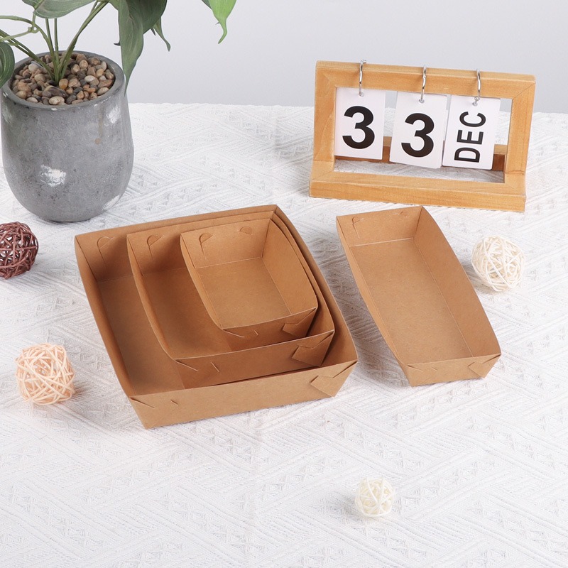 10/30/50pcs Kraft Paper Dispos - Food Day Snacks ulasan dan harga