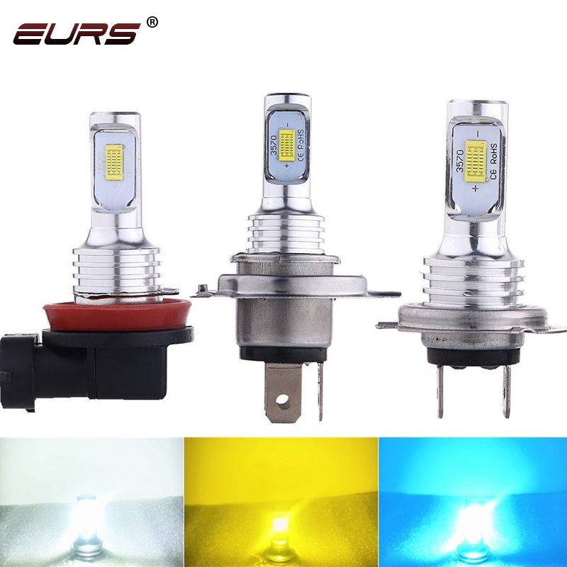 EURS 2PCS H7 Led Fog Light H4  - Yellow Food Snacks ulasan dan harga