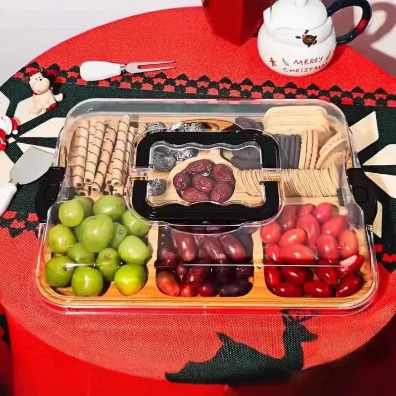 Wooden Cheese Board Snack Tray - Food Snacks For Camping ulasan dan harga