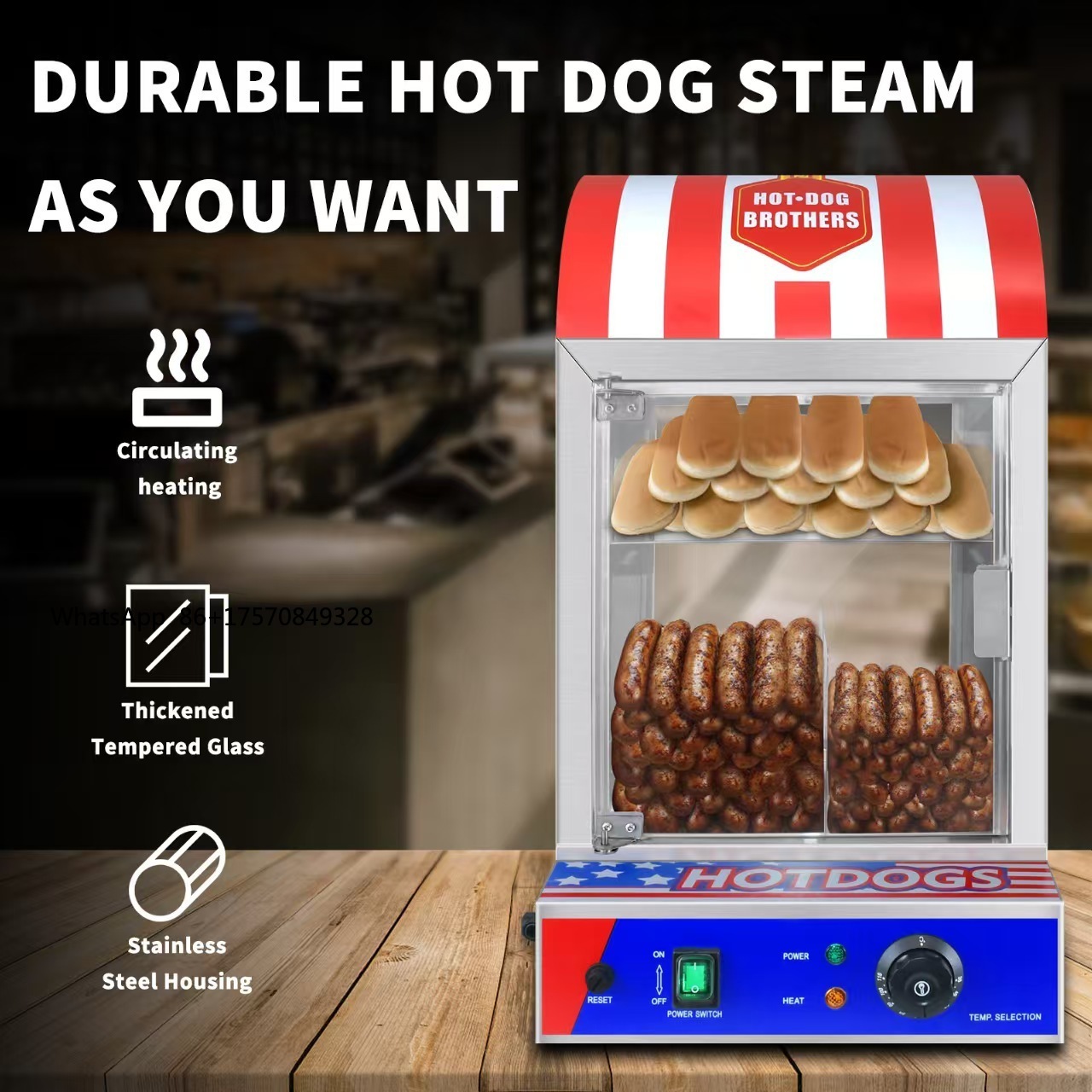 Commercial Automatic Hot Dog B - Snacks Food Warmer ulasan dan harga