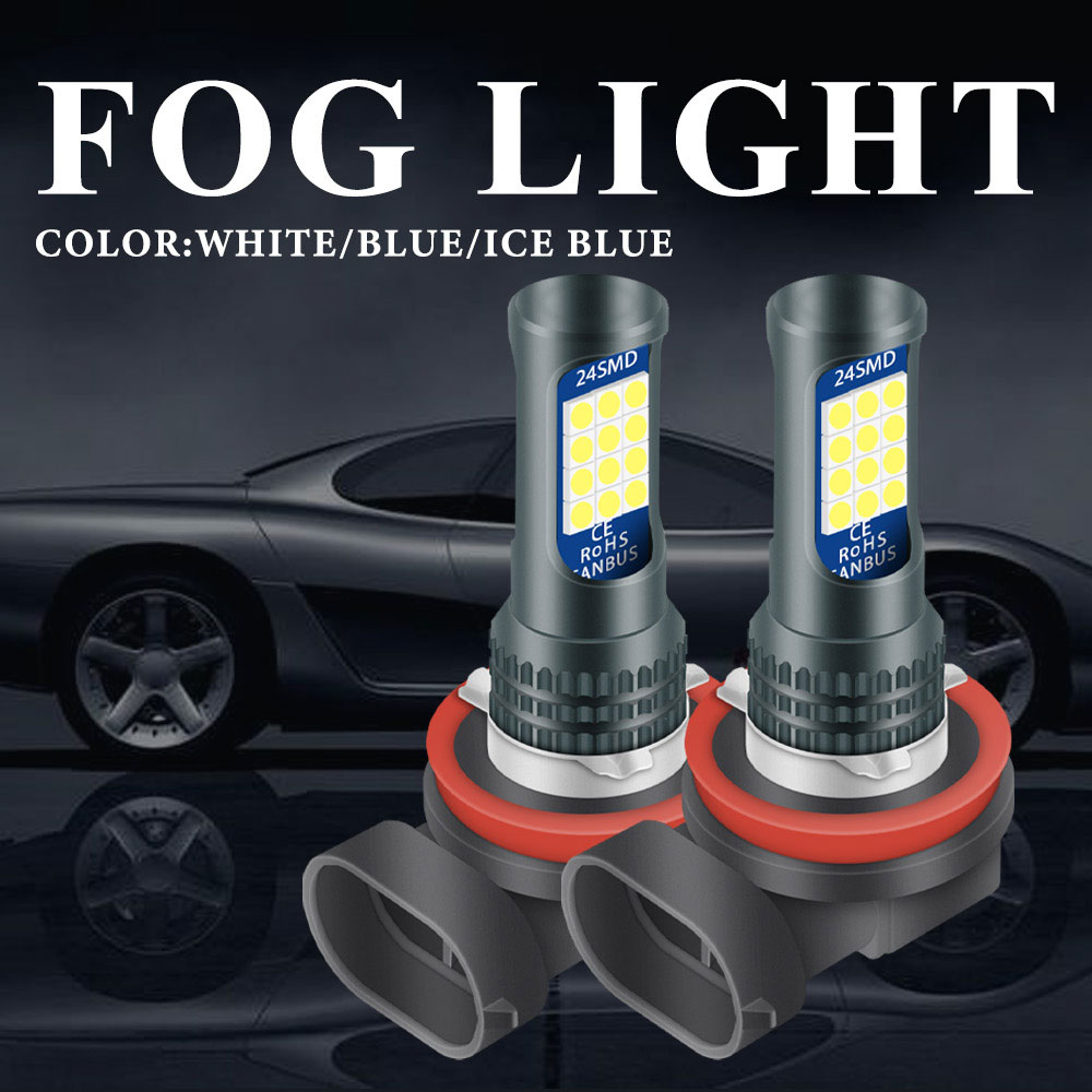 2x Car Fog Lamp H8 H11 H9 LED  - Yellow Food Snacks ulasan dan harga