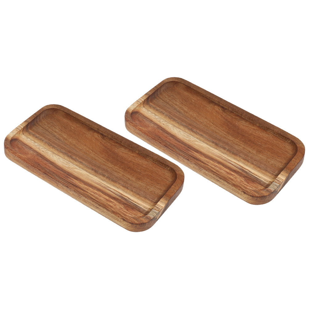 2Pcs Rustic Farmhouse Wooden S - Food Snacks For Camping ulasan dan harga