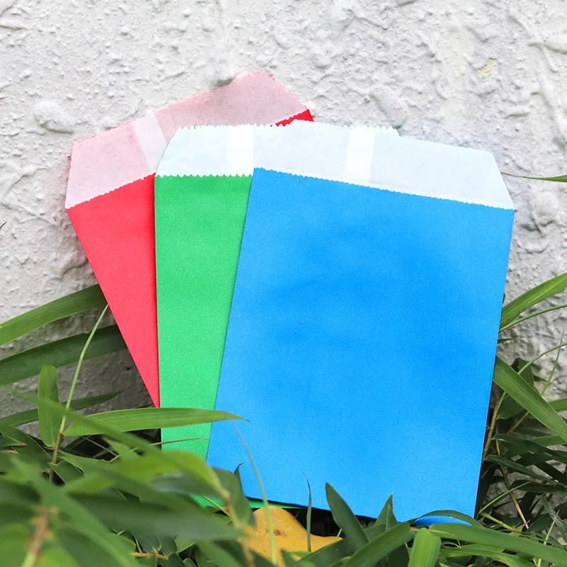 50/100pcs color Gift Kraft Pap - Food Day Snacks ulasan dan harga