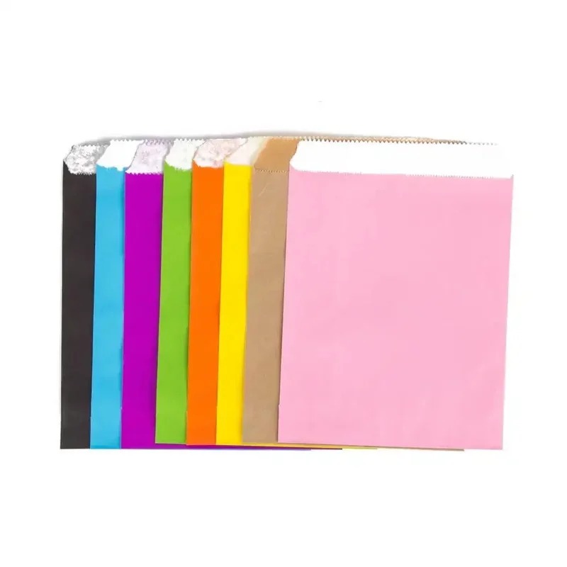 50/100pcs color Gift Kraft Pap - Food Day Snacks ulasan dan harga
